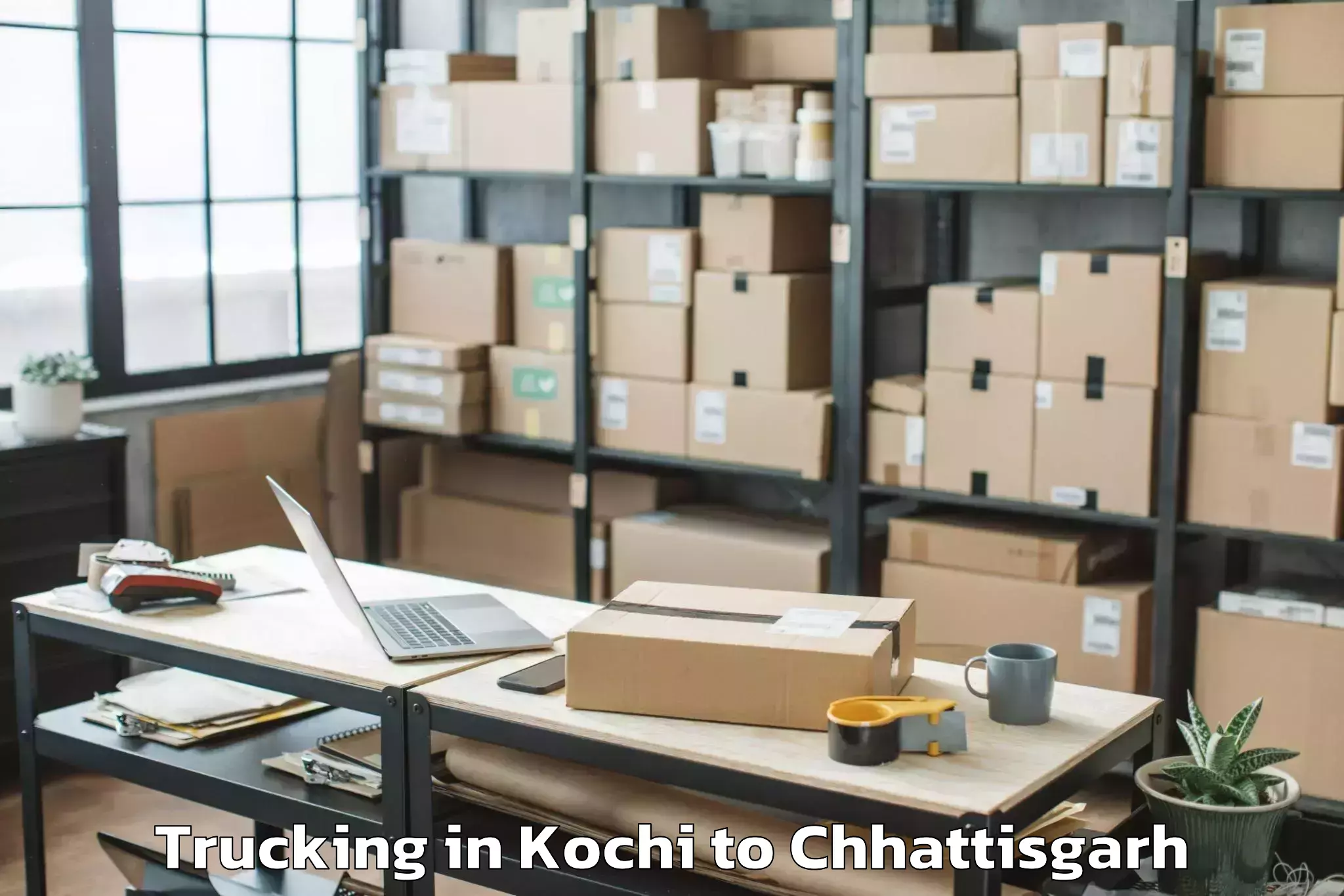 Affordable Kochi to Kondagaon Trucking